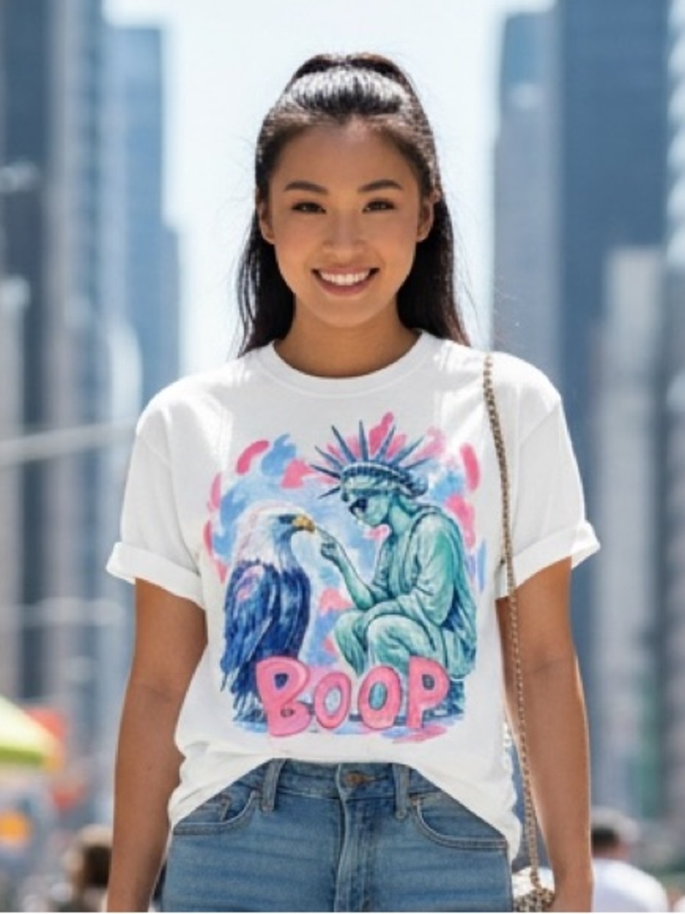 Boop Statue Of Liberty Shirt - Picture 2 of 4